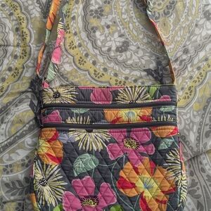 Floral Quilted Crossbody Bag